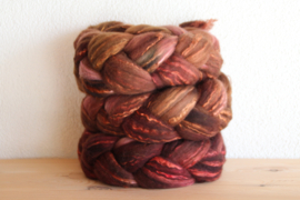 Merino/Zijde - RozeBruin