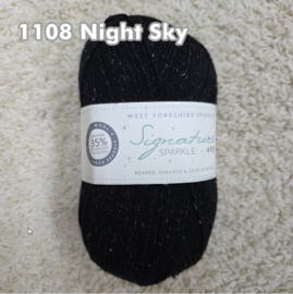 West Yorkshire Spinners Signature Sparkle 4ply - Night Sky
