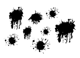 Muursticker SPLATTER SET 1