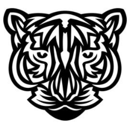 Muursticker GEO TIGER