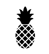 Muursticker ANANAS