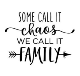 Muursticker SOME CALL IT CHAOS WE CALL IT FAMILY