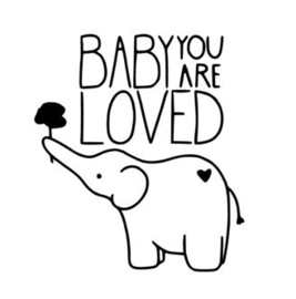 Muursticker BABY YOU ARE LOVED