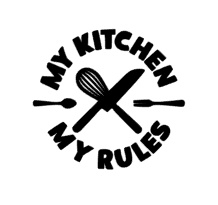 My kitchen my rules sticker speelgoed keukentje