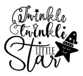 Muursticker TWINKLE TWINKLE LITTLE STAR