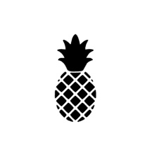 Ananas sticker speelgoed keukentje 