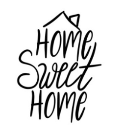 Muursticker HOME SWEET HOME