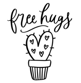 Muursticker FREE HUGS