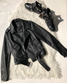 Leather jacket black