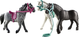 Playmobil 70999 - 3 Paarden: het Friese paard, de Knabstrupper en de Andalusiër
