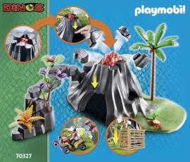 Playmobil 70327 - Dino's Vulcaan Eiland