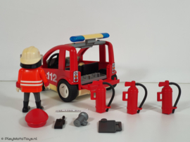 Playmobil 3177 - Brandweer Commandant met auto, 2ehands