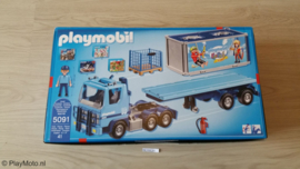 Playmobil 5091 - Funpark Container vrachtwagen MISB