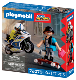 Playmobil 72079 - Achtervolging met motorfiets