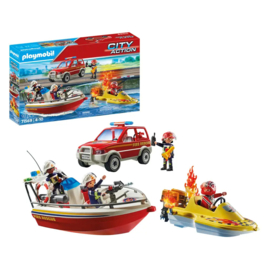Playmobil 71569 - Brandweer blusactie op het water