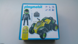 Playmobil 4427 - Zwarte Race quad met pullbackmotor