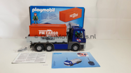 Playmobil 5255 - Cargo truck met container, 2ehands met doos