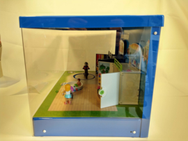 Playmobil speelbox 6157 & 6159 grote vitrine met licht en draaiplateau