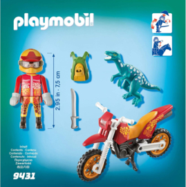 Playmobil 9431 - Motorcrosser met Raptor