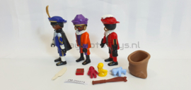 Playmobil 5040 - 3 Zwarte Pieten, gebruikt.