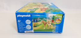 Playmobil 4188 - Paardenfamilie, 2ehands set met doos