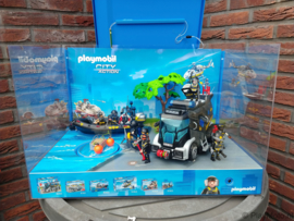 Playmobil SIE - Grote vitrine met licht & draaiplateau (sets 9360, 9362 & 9365)