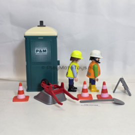 Playmobil 3275 - Bouwvakkers met dixi, 2ehands
