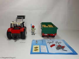 Playmobil 4496 - Tractor met aanhangwagen, 2ehands