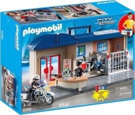 Playmobil 5299 - Meeneem Politiebureau met motor