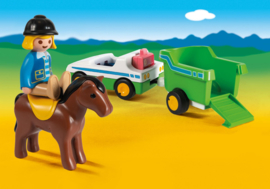 1.2.3. Playmobil 70181 - Wagen met paardentrailer