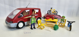 Playmobil 3213 - Familie auto met aanhanger, 2ehands