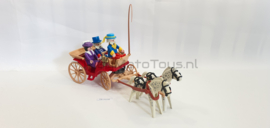 Playmobil 5600 - Paardenkoets met Victoriaanse dame, butler en koetsier. 2ehands.