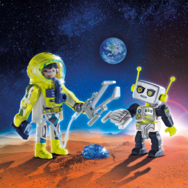 Playmobil 9492 - DuoPack Astronaut en robot