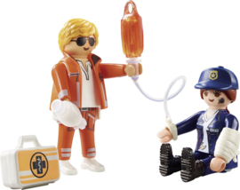 Playmobil 70823 - DuoPack Spoedarts en Politieagente