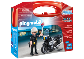 Playmobil 5648 - Meeneemkoffer Politiemotor