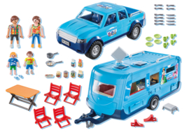 Playmobil 9502 - FunPark Pickup met caravan