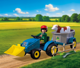 Playmobil 72163 - Kleine tractor met hooihark