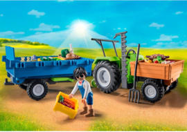 Playmobil 71249 - Tractor met aanhanger