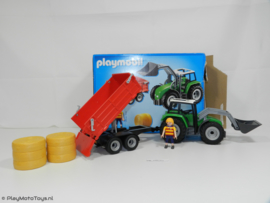 Playmobil 6130 - Tractor met aanhangwagen, 2ehands