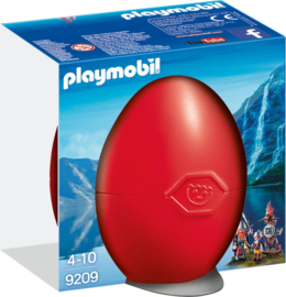 Playmobil 9209 - Vikings met wapenrek in rood Paasei