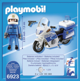 Playmobil 6923 - Politiemotor met LED-licht