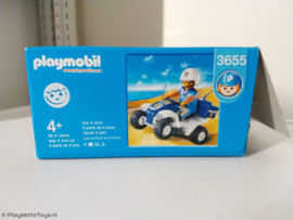 Playmobil 3655 - Politiequad met pullbackmotor, 2ehands.