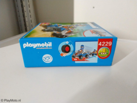 Playmobil 4229 - Blauwe Race quad met pullbackmotor