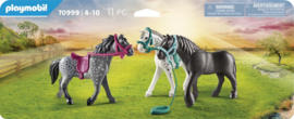 Playmobil 70999 - 3 Paarden: het Friese paard, de Knabstrupper en de Andalusiër