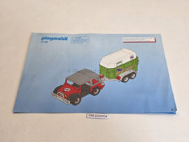 Playmobil 4189 - Paardentransport, gebruikt met handleiding