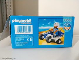 Playmobil 3655 - Politiequad met pullbackmotor, 2ehands.