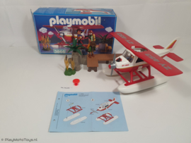 Playmobil 3866 - Avonturen watervliegtuig, 2ehands met doos