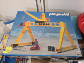 Playmobil 4210 - MAN Portaalkraan met handleiding (gebruikt)