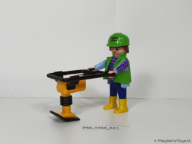 Playmobil 3271 - Bouwvakker met trilplaat, 2ehands