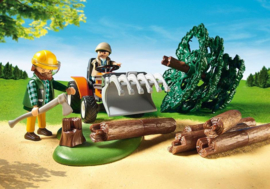 Playmobil 6814 - Houthakkers met tractor